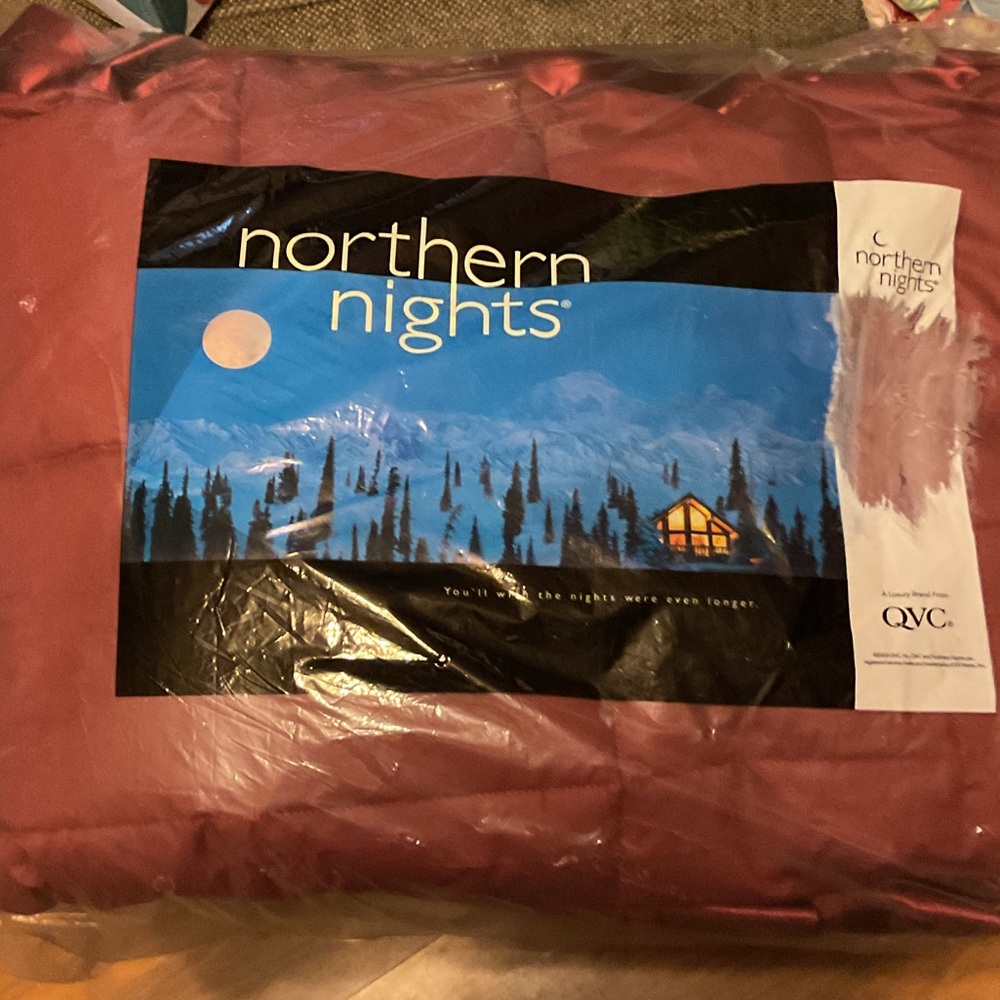 Northern Nights Burgundy Comforter